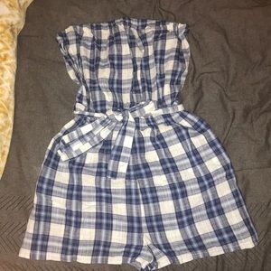 Forever 21 Plaid Romper